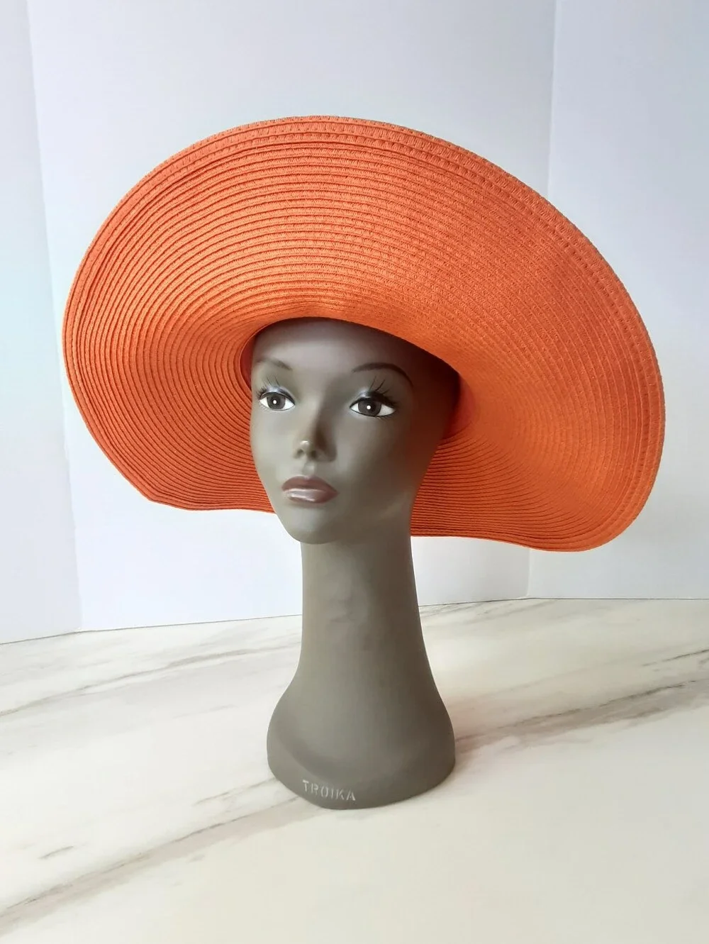 SUN 'N' SAND Floppy Wide-Brim Orange UPF 50+ Protection Sun Hat NWOT